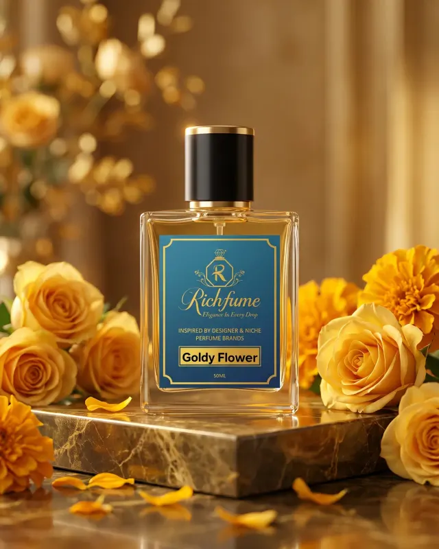 Richfume Goldy Flower Eau de Parfum 50 ML bottle