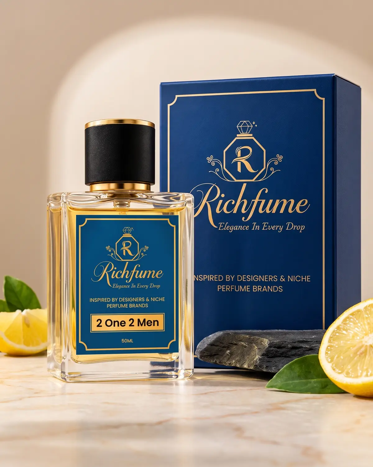 Richfume 2 One 2 Men Eau de Parfum 50 ML with premium gift box