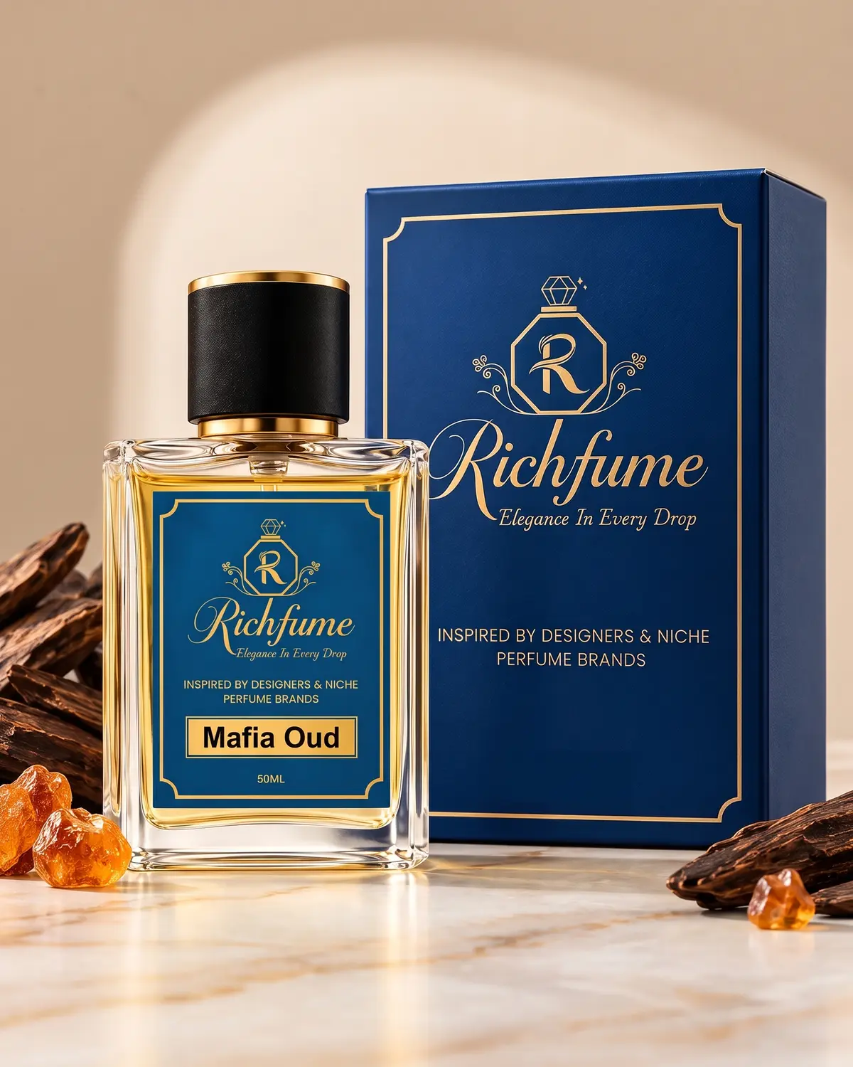 Richfume Mafia Oud Eau de Parfum 50 ML with premium gift box