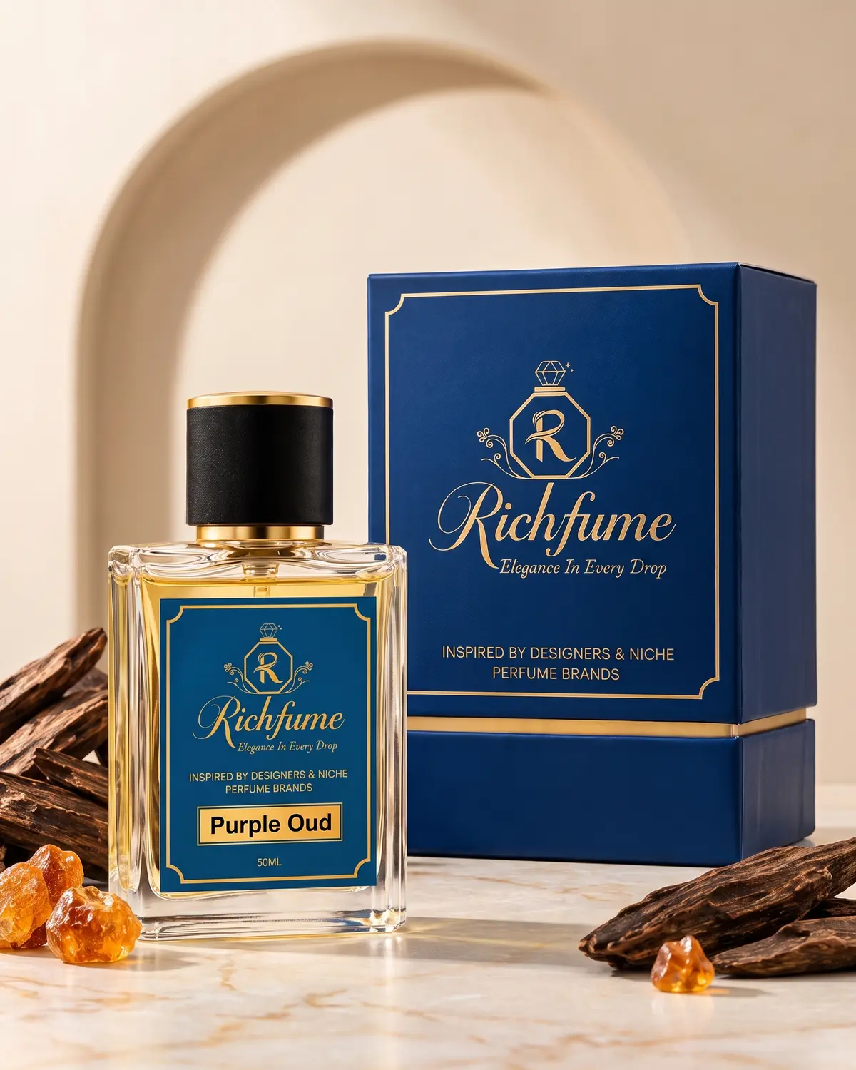 Richfume Purple Oud Eau de Parfum 50 ML with premium gift box