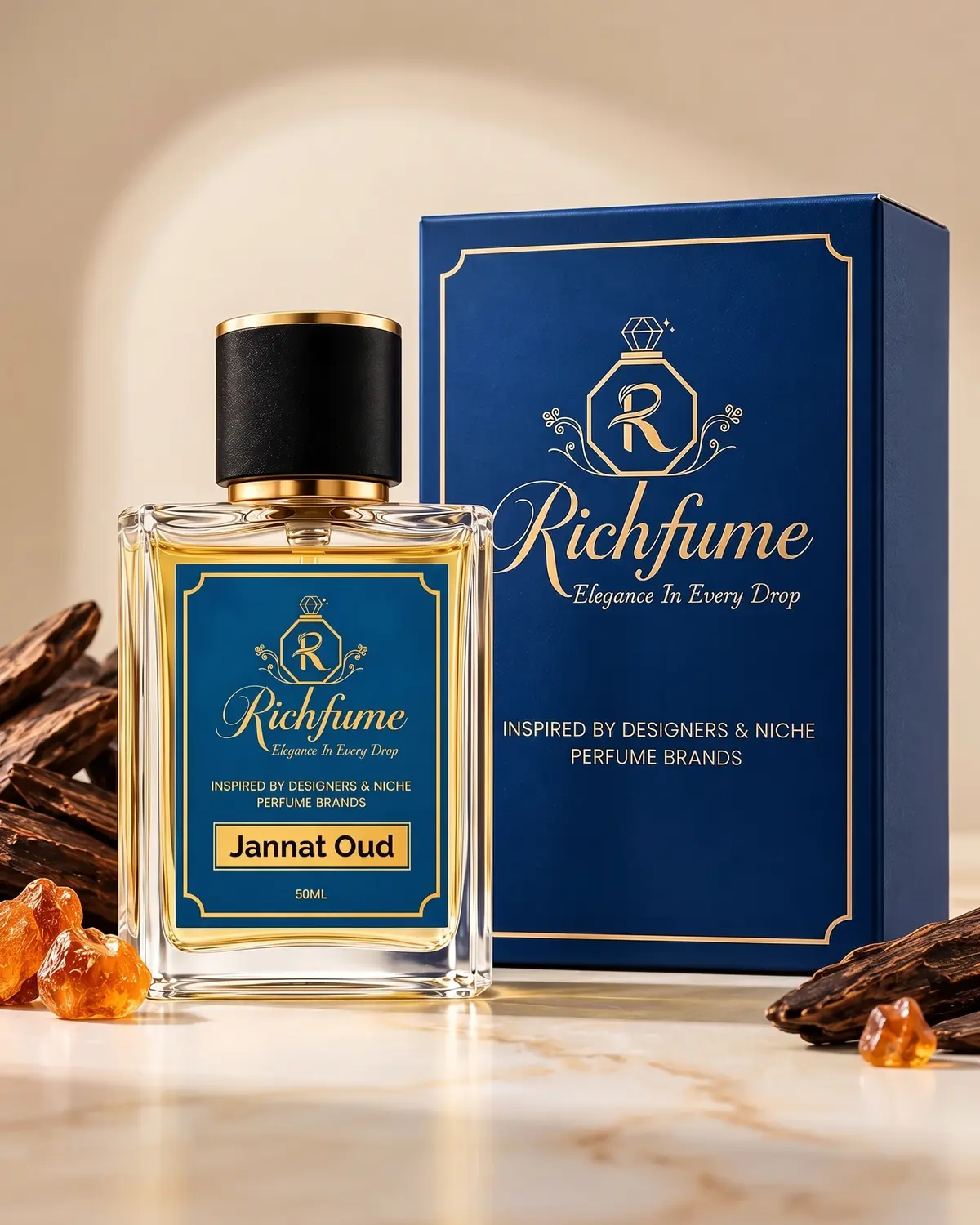 Richfume Jannat Oud Eau de Parfum 50 ML with premium gift box