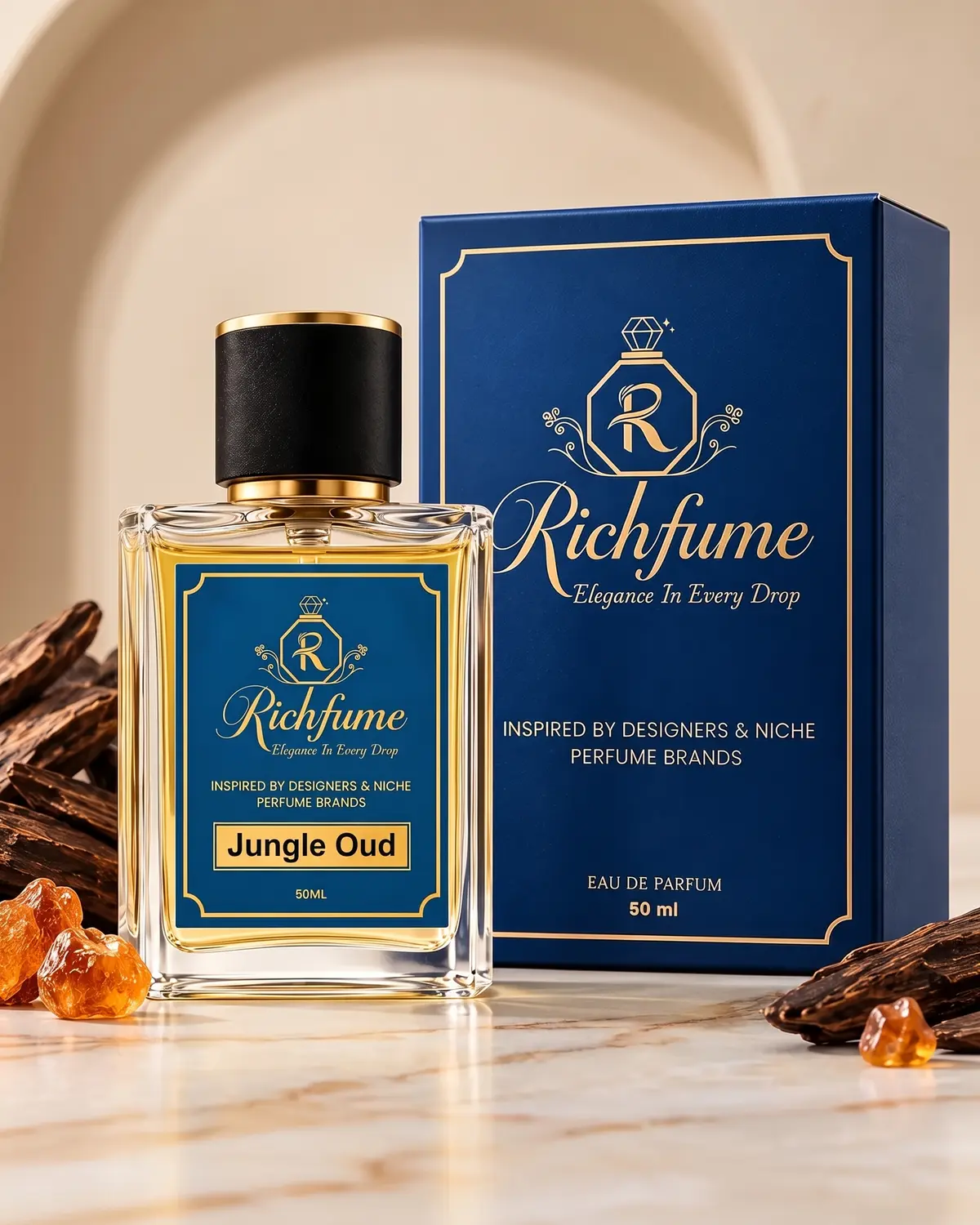 Richfume Jungle Oud Eau de Parfum 50 ML with premium gift box