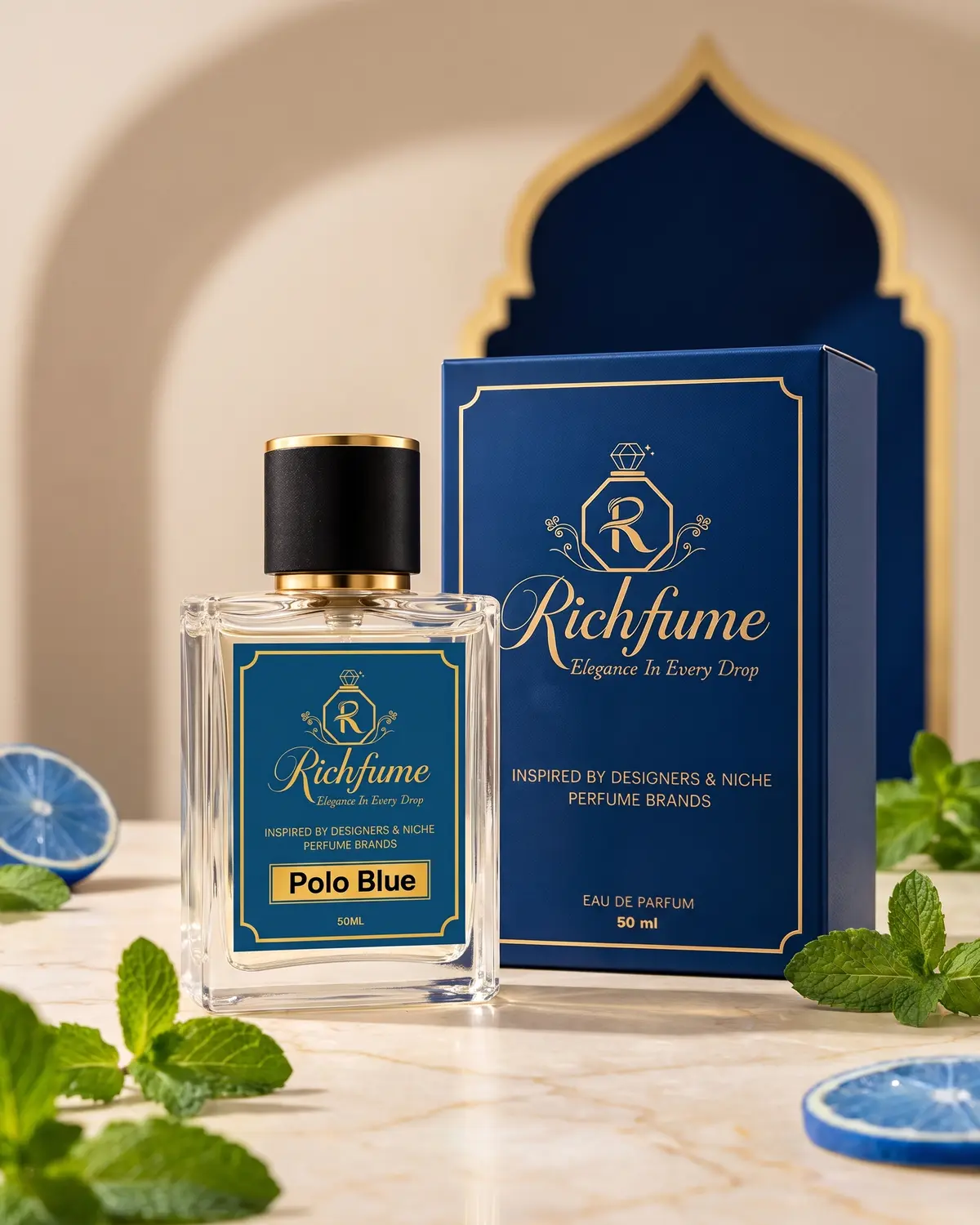 Richfume Polo Blue Eau de Parfum 50 ML with premium gift box